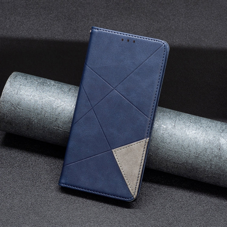 For Xiaomi Redmi Note 13 Pro 5G Rhombus Texture Magnetic Leather Phone Case(Blue) by buy2fix