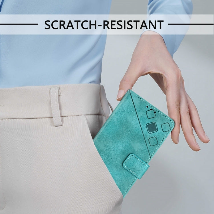 For Xiaomi Redmi K70 / K70 Pro Skin Feel Embossed Leather Phone Case(Green) by buy2fix