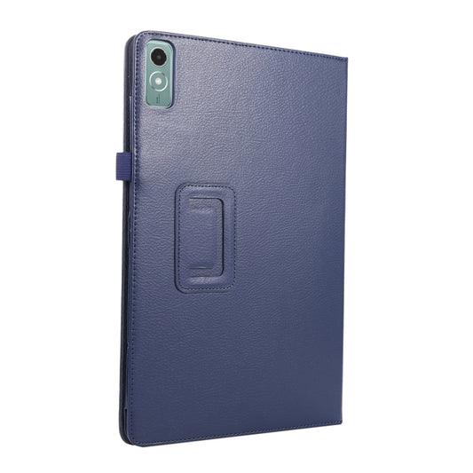 For Lenovo Xiaoxin Pad 11 2024 / M11 Litchi Texture Leather Tablet Case(Dark Blue) by buy2fix
