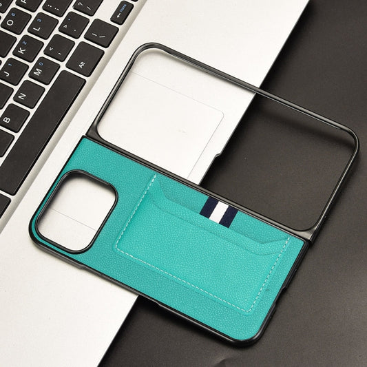 For Google Pixel 9 Pro Fold Litchi Texture Card Slots Back Cover Phone Case(Green) by buy2fix