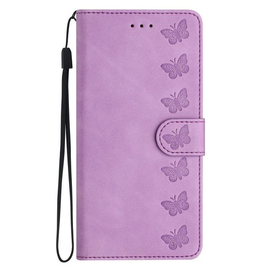 For iPhone Air Seven Butterflies Embossed Leather Phone Case(Purple) - iPhone Air Cases by buy2fix | Online Shopping UK | buy2fix