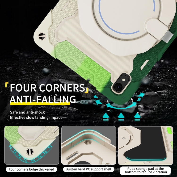 For Huawei MatePad 11 2023 Armor Contrast Color Silicone + PC Tablet Case(Colorful Green) - Huawei by buy2fix | Online Shopping UK | buy2fix