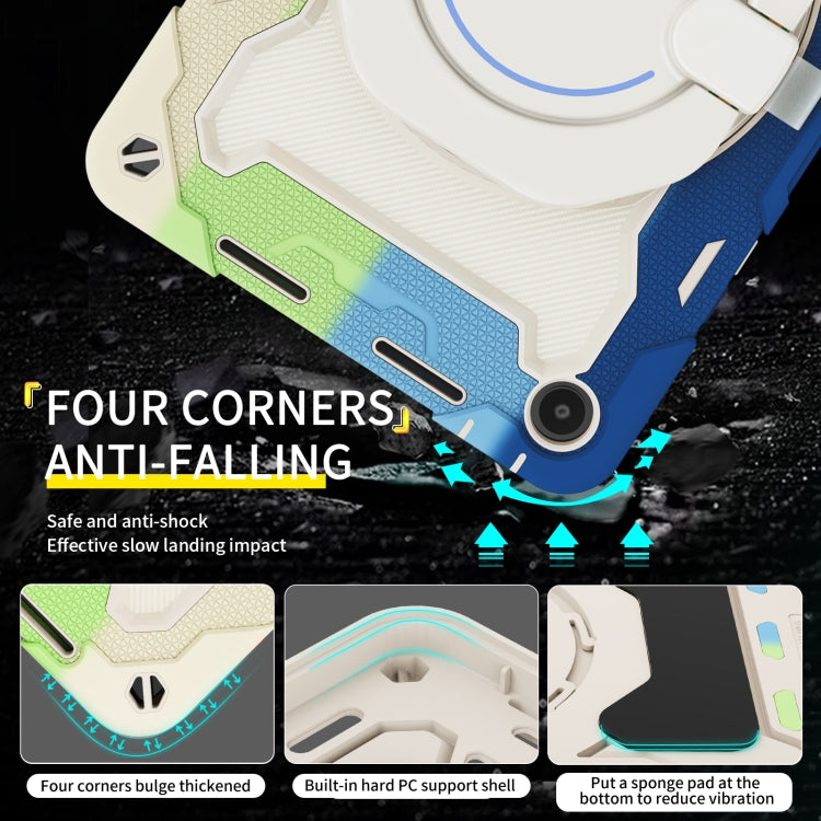 For Huawei MatePad SE 10.4 2023 Armor Contrast Color Silicone + PC Tablet Case(Colorful Blue) - Huawei by buy2fix | Online Shopping UK | buy2fix