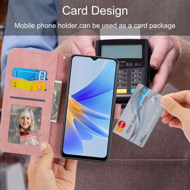 For Samsung Galaxy S24 Ultra 5G Dierfeng Dream Line TPU + PU Leather Phone Case(Pink) by buy2fix