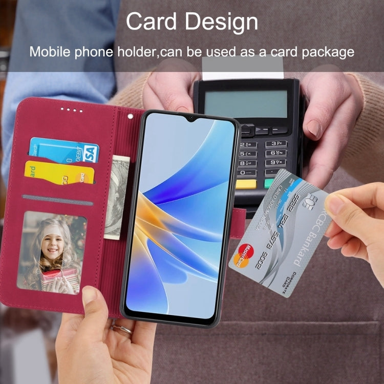 For Xiaomi Redmi 13C Dierfeng Dream Line TPU + PU Leather Phone Case(Red) by buy2fix