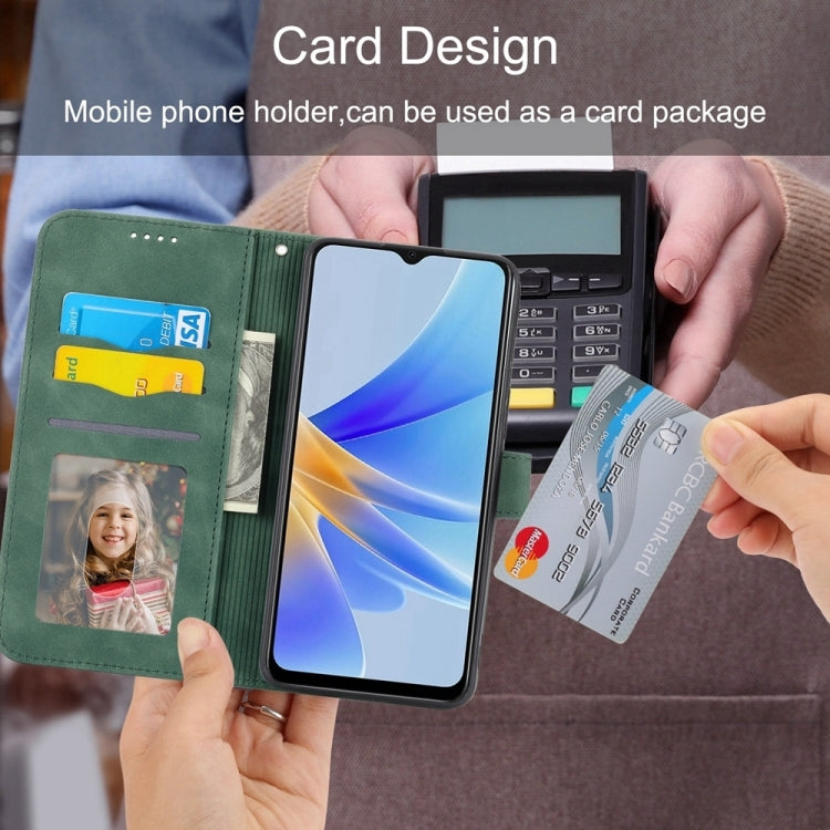 For Xiaomi Redmi Note 13 Pro 4G Dierfeng Dream Line TPU + PU Leather Phone Case(Green) by buy2fix