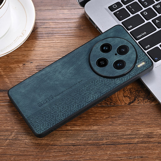 For vivo X100 Pro AZNS 3D Embossed Skin Feel Phone Case(Dark Green) by AZNS