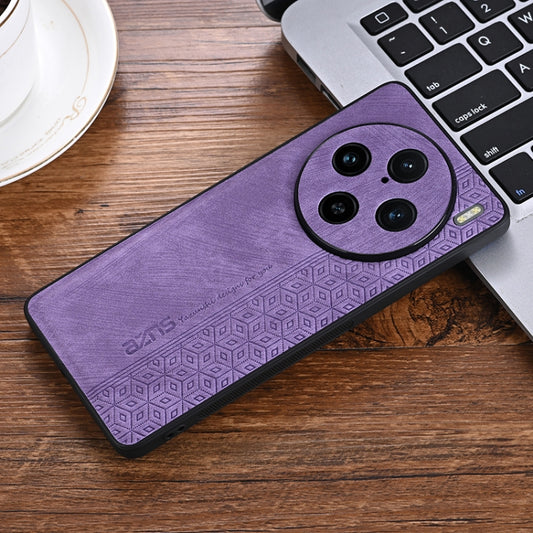 For vivo X100 Pro AZNS 3D Embossed Skin Feel Phone Case(Purple) by AZNS