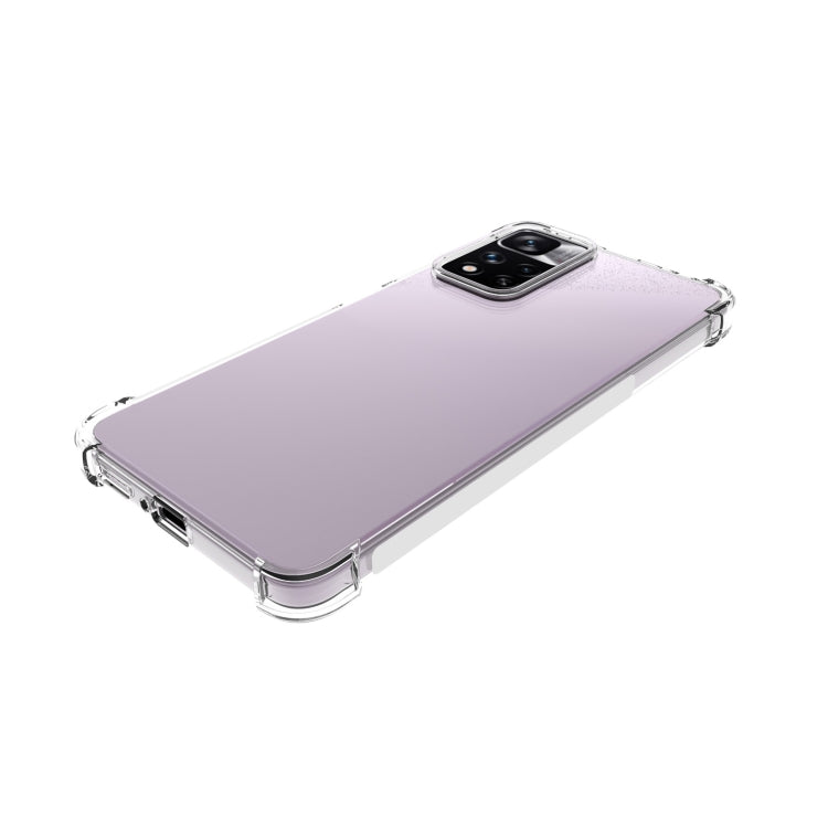 For Xiaomi Redmi Note 11 Pro / 12 Pro 4G Shockproof Non-slip Thickening TPU Phone Case(Transparent) by buy2fix