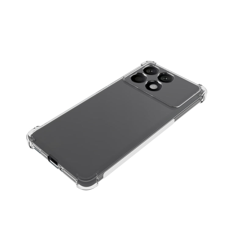 For Xiaomi Redmi K70 Pro Shockproof Non-slip Thickening TPU Phone Case(Transparent) by buy2fix