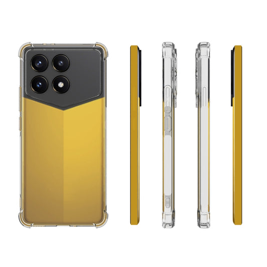 For Xiaomi Redmi K70 Pro Champion Shockproof Non-slip Thickening TPU Phone Case(Transparent) by buy2fix