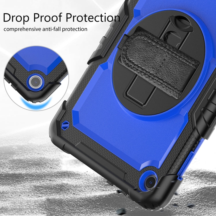 For Lenovo Tab M10 10.1 Gen 3rd Silicone Hybrid PC Tablet Case with Shoulder Strap(Blue PC) - Lenovo by buy2fix | Online Shopping UK | buy2fix