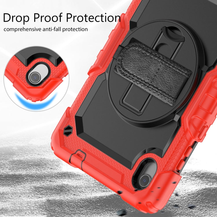 For Lenovo Tab M8 HD 2020/2019 Silicone Hybrid PC Tablet Case with Shoulder Strap(Red) - Lenovo by buy2fix | Online Shopping UK | buy2fix