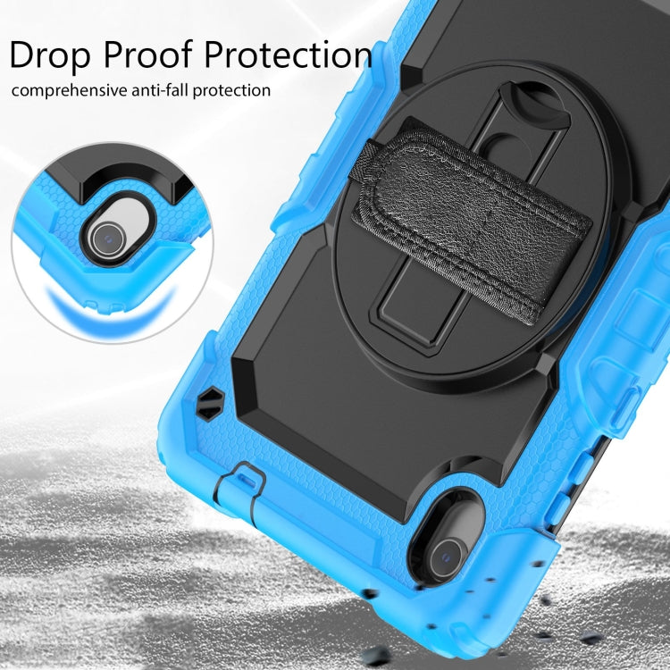 For Lenovo Tab M8 HD 2020/2019 Silicone Hybrid PC Tablet Case with Shoulder Strap(Light Blue) - Lenovo by buy2fix | Online Shopping UK | buy2fix