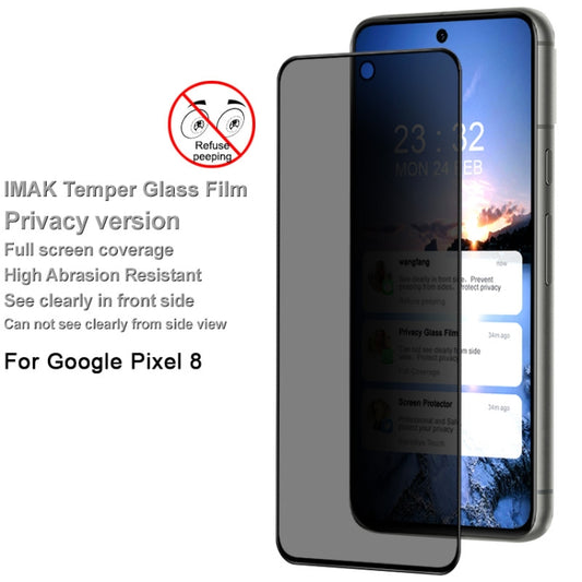 For Google Pixel 8 imak HD Full Screen Anti-spy Tempered Glass Protective Film by imak