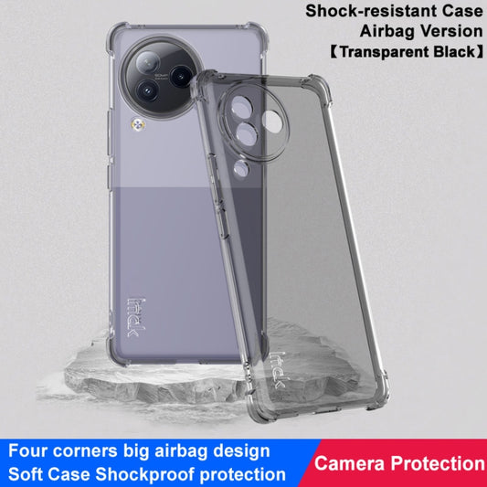 For Xiaomi Civi 3 5G imak Shockproof Airbag TPU Phone Case(Transparent Black) by imak