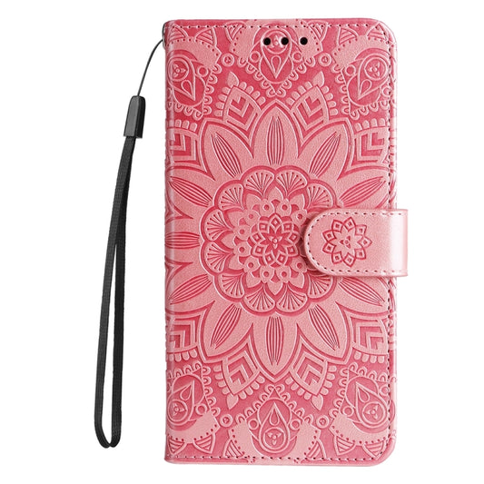 For Xiaomi 14 Ultra Embossed Sunflower Leather Phone Case(Rose Gold) by buy2fix