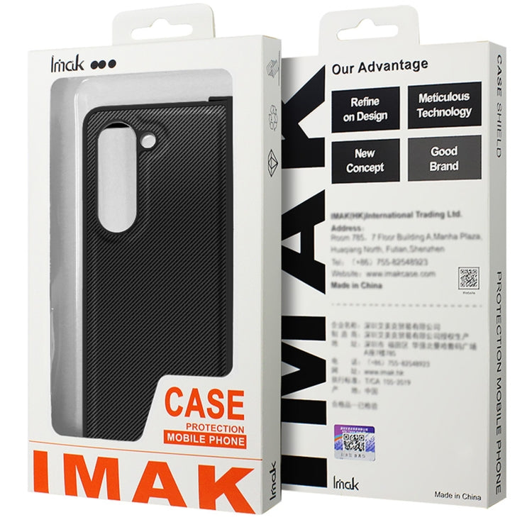 For Samsung Galaxy Z Flip5 5G imak Ruiyi Series Carbon Fiber PU + PC Phone Case by imak