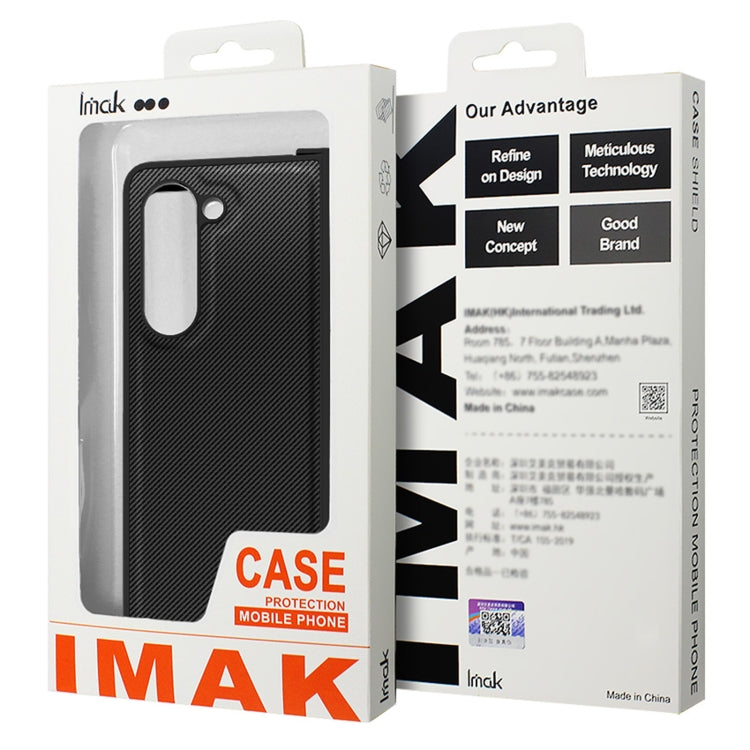 For Samsung Galaxy Z Fold5 imak Ruiyi Series Carbon Fiber PU + PC Phone Case by imak