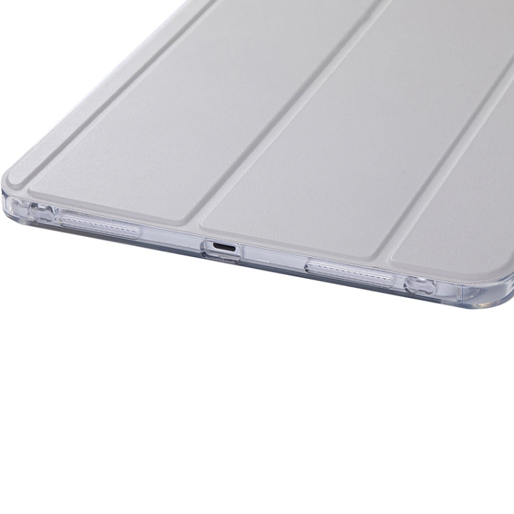 For iPad Air 11 2024 / iPad Pro 11 3-Fold Lock Buckle Leather Smart Tablet Case(Grey) by buy2fix
