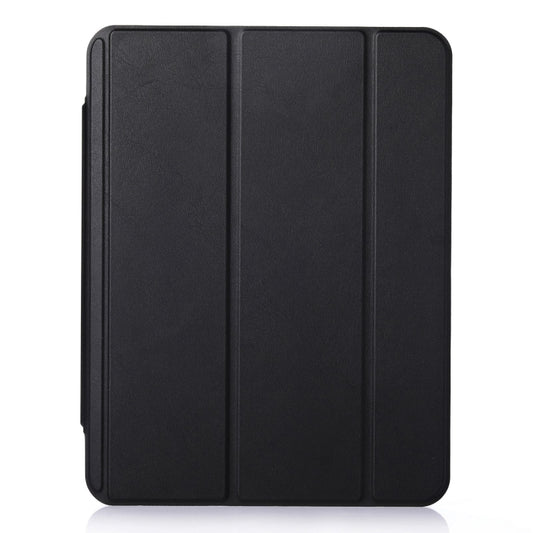 For iPad Air 2022 / 2020 10.9 3-Fold Lock Buckle Leather Smart Tablet Case(Black) - iPad Air (2022) / (2020) 10.9 Cases by buy2fix | Online Shopping UK | buy2fix