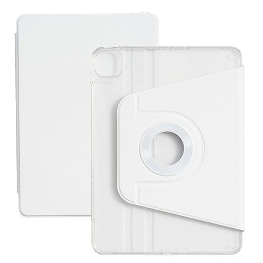 For iPad mini 6 / mini 2024 Magnetic Split Leather Smart Tablet Case(White) - iPad mini 6 Cases by buy2fix | Online Shopping UK | buy2fix