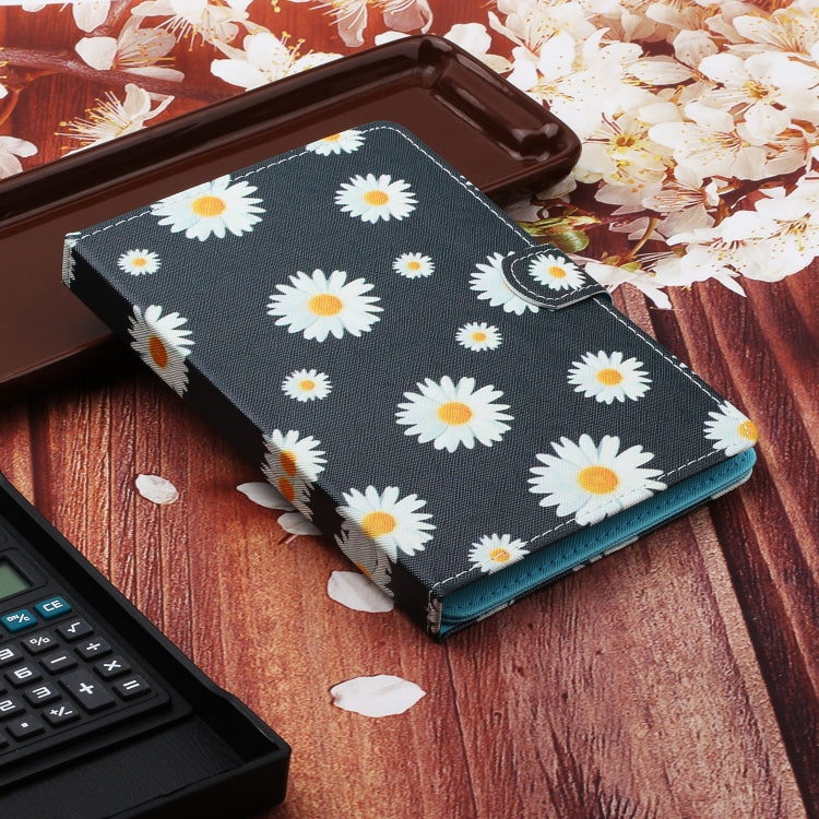 For 7 inch Universal Tablet PC Flower Pattern Horizontal Flip Leather Case with Card Slots & Holder(Small Daisies) - 7 inch by buy2fix | Online Shopping UK | buy2fix