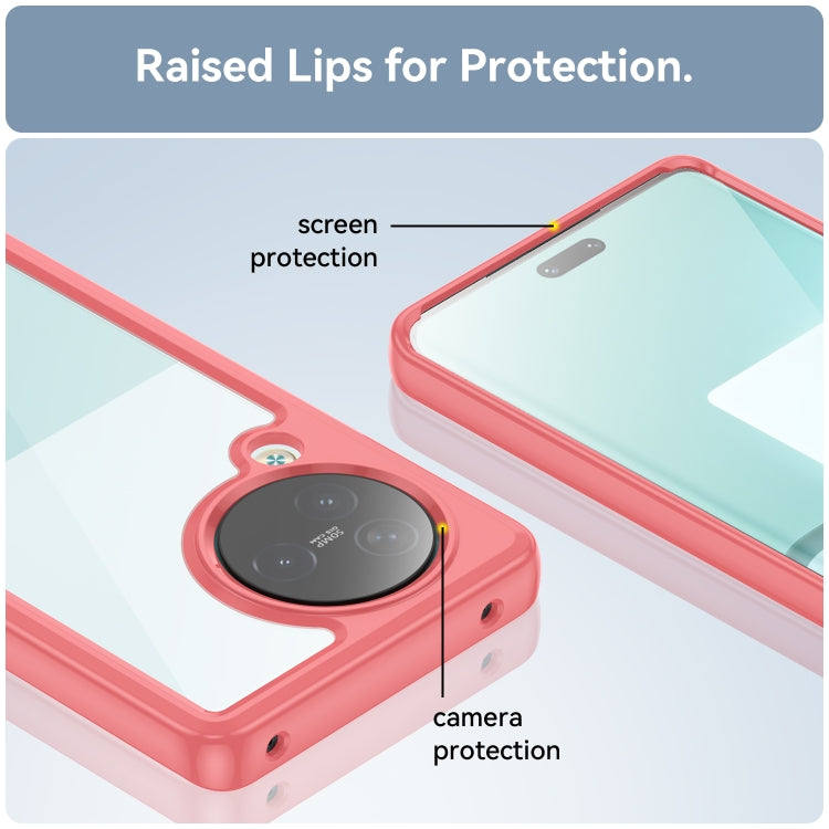 For Xiaomi Civi 3 Colorful Series Acrylic Hybrid TPU Phone Case(Red) by buy2fix