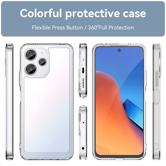 For Xiaomi Redmi 12R Colorful Series Acrylic Hybrid TPU Phone Case(Transparent) by buy2fix