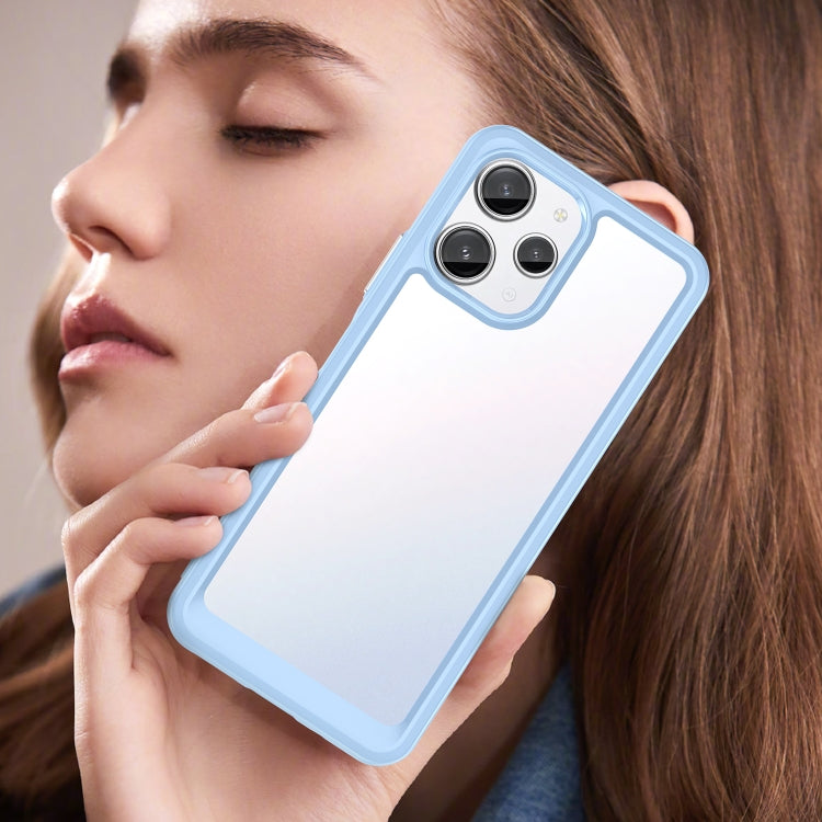 For Xiaomi Redmi 12R Colorful Series Acrylic Hybrid TPU Phone Case(Blue) by buy2fix