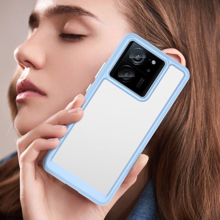 For Xiaomi Redmi K60 Ultra Colorful Series Acrylic Hybrid TPU Phone Case(Blue) by buy2fix