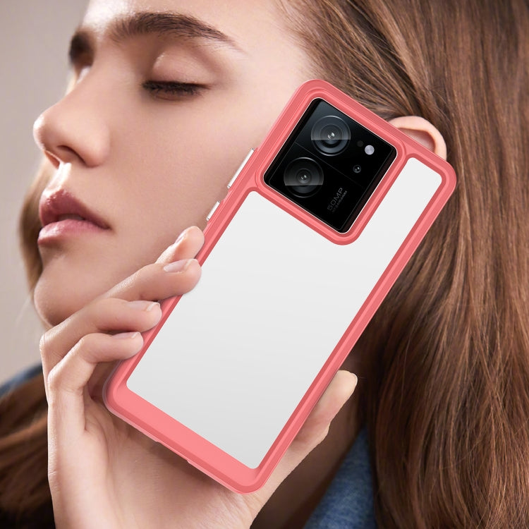 For Xiaomi Redmi K60 Ultra Colorful Series Acrylic Hybrid TPU Phone Case(Red) by buy2fix