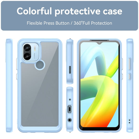 For Xiaomi Poco C51 Colorful Series Acrylic Hybrid TPU Phone Case(Blue) by buy2fix