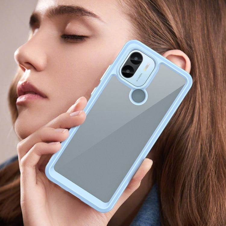 For Xiaomi Poco C51 Colorful Series Acrylic Hybrid TPU Phone Case(Blue) by buy2fix