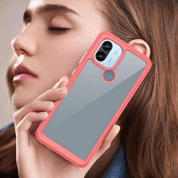 For Xiaomi Redmi A1+ Colorful Series Acrylic Hybrid TPU Phone Case(Red) by buy2fix