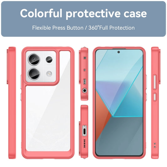 For Xiaomi Redmi Note 13 Pro 5G Colorful Series Acrylic Hybrid TPU Phone Case(Red) by buy2fix