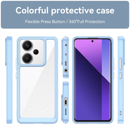 For Xiaomi Redmi Note 13 Pro+ Colorful Series Acrylic Hybrid TPU Phone Case(Blue) by buy2fix