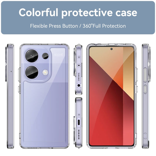 For Redmi Note 13 Pro 4G Global Colorful Series Acrylic Hybrid TPU Phone Case(Transparent) by buy2fix