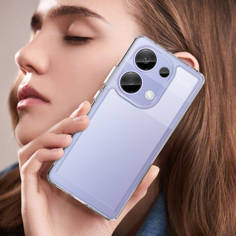 For Redmi Note 13 Pro 4G Global Colorful Series Acrylic Hybrid TPU Phone Case(Transparent) by buy2fix