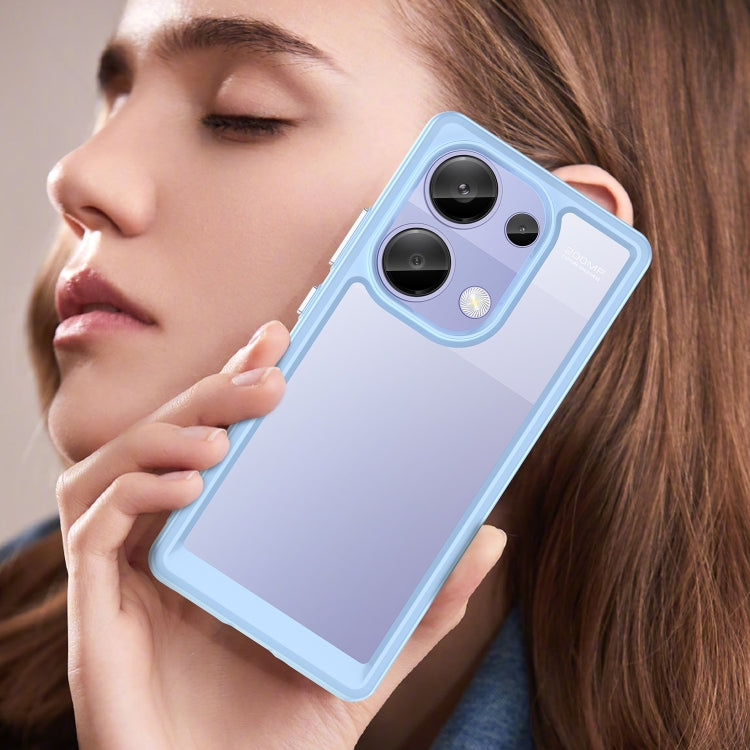For Redmi Note 13 Pro 4G Global Colorful Series Acrylic Hybrid TPU Phone Case(Blue) by buy2fix