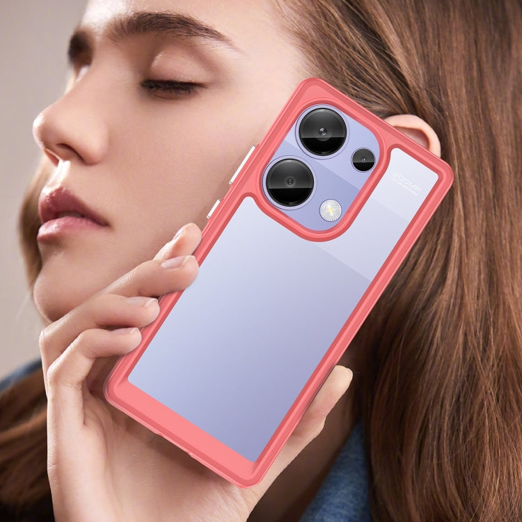 For Redmi Note 13 Pro 4G Global Colorful Series Acrylic Hybrid TPU Phone Case(Red) by buy2fix