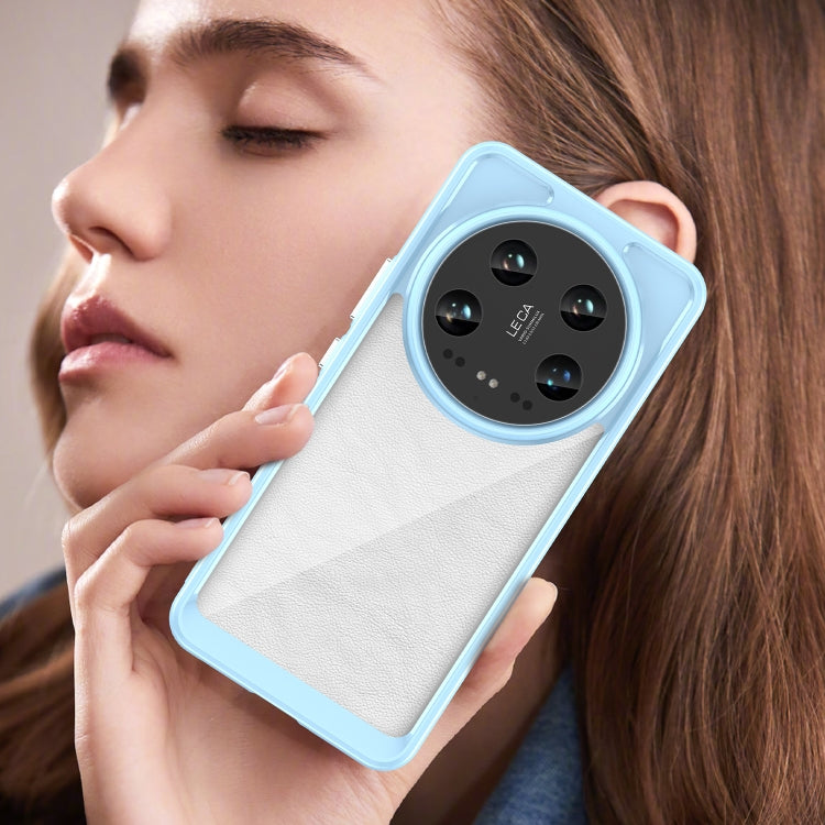 For Xiaomi 14 Ultra Colorful Series Acrylic Hybrid TPU Phone Case(Blue) by buy2fix