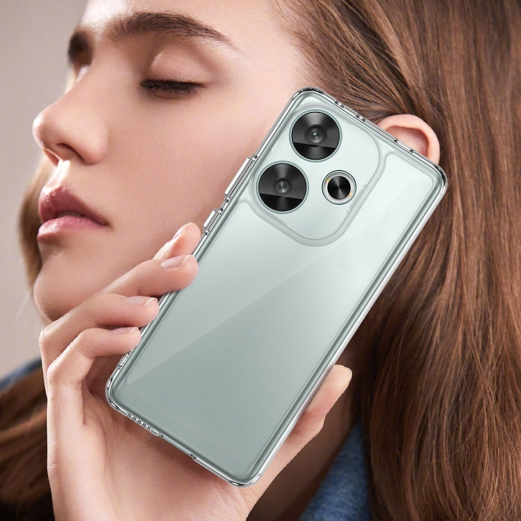 For Xiaomi Redmi Turbo 3 Colorful Series Acrylic Hybrid TPU Phone Case(Transparent) by buy2fix