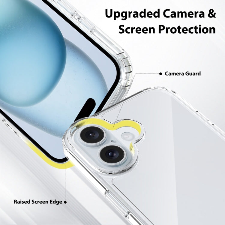 For iPhone 16 Scratchproof Acrylic TPU Phone Case(Transparent) by buy2fix