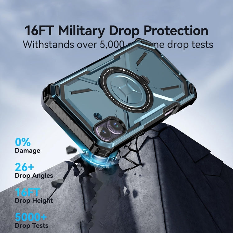 For iPhone 16 Plus Armor Series Holder Phone Case(Army Green) by buy2fix