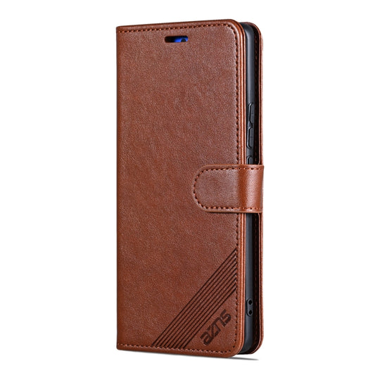 For Honor 90 GT AZNS Sheepskin Texture Flip Leather Phone Case(Brown) - Honor Cases by AZNS | Online Shopping UK | buy2fix