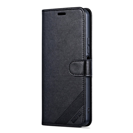 For Honor X60 AZNS Sheepskin Texture Flip Leather Phone Case(Black) - Honor Cases by AZNS | Online Shopping UK | buy2fix