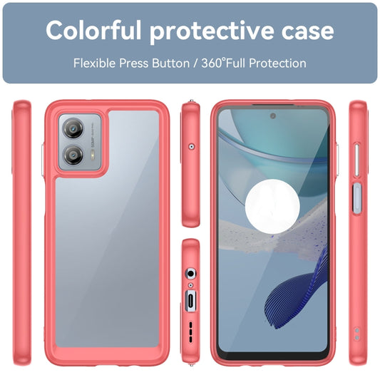 For Motorola Moto G53 5G Colorful Series Acrylic Hybrid TPU Phone Case(Red) by buy2fix