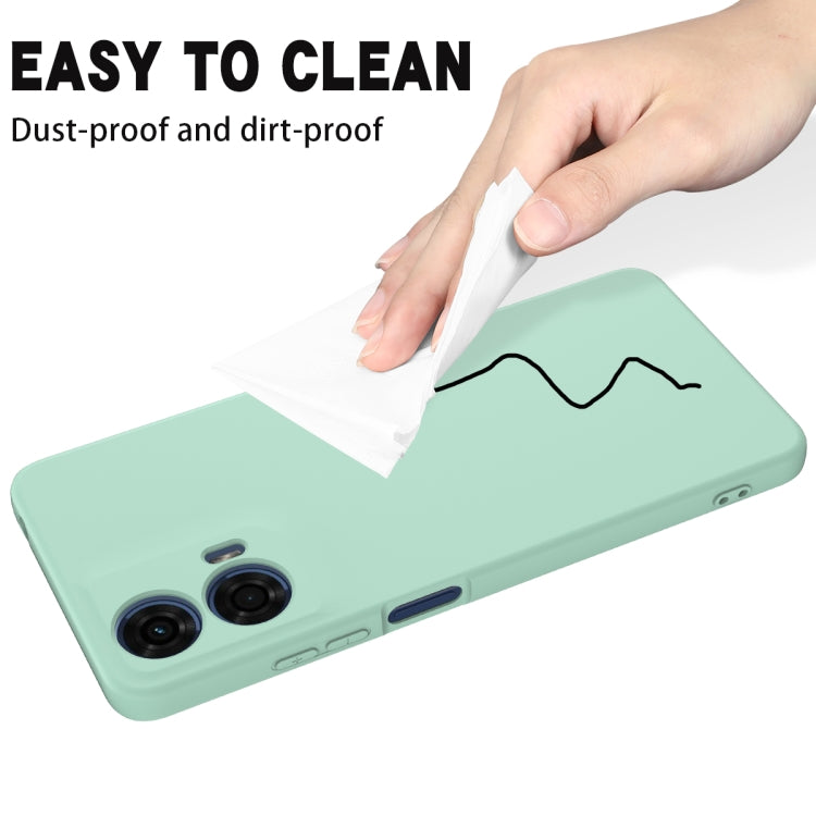 For Motorola Moto G24 Power Solid Color Liquid Silicone Dropproof Full Coverage Phone Case(Green) by buy2fix