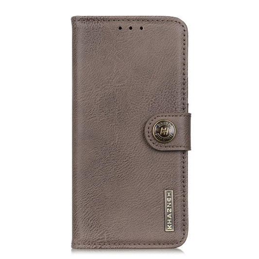 For Xiaomi 14 Pro KHAZNEH Cowhide Texture Flip Leather Phone Case(Khaki) by buy2fix